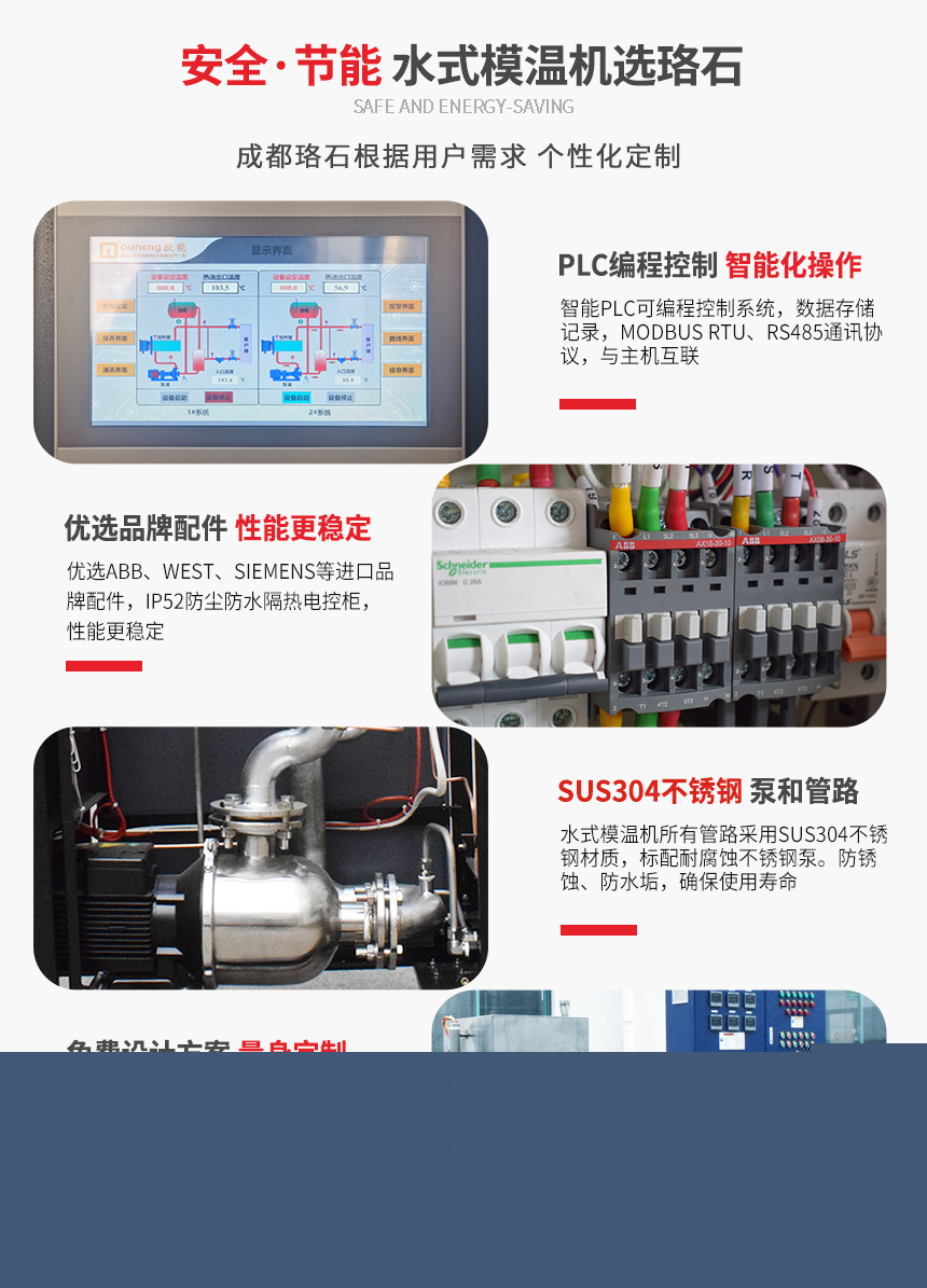 水式模溫機產(chǎn)品特點